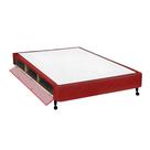 Cama Box Closet Viúva Poli Tecido Wine (128x188x27) - Castor
