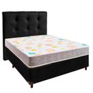 Cama Box + Colchão Casal D20 D20 Inducol + Cabeceira Estofada