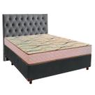 Cama Box + Colchão Casal D33 Maxsono Paropas + Cabeceira Estofada Cama Box + Colchão Casal D33 Maxsono Paropas + Cabeceira Estofada