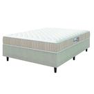 Cama Box Colchão Casal Espuma D33 New Millenium 138x188x57cm Branco / Bege Hellen - Suporta até 120kg por Pessoa Cama Box Colchão Casal Espuma D33 New Millenium 138x188x57cm Branco / Bege Hellen - Suporta até 120kg por Pessoa