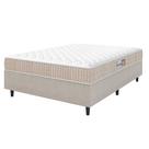 Cama Box Colchão Casal Espuma D33 New Millenium 138x57cm Branco/bege Hellen Bege/bco