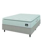 Cama Box Colchão Casal Espuma D45 Lazio Pillow Top 138x188x67cm Branco / Bege Hellen - Suporta até 120kg por Pessoa Cama Box Colchão Casal Espuma D45 Lazio Pillow Top 138x188x67cm Branco / Bege Hellen - Suporta até 120kg por Pessoa