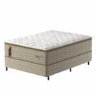 Cama Box Colchão Casal Molas Guarda Costas Max 138x188x78cm Branco/bege Probel Bege/bco