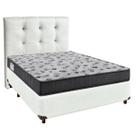 Cama Box + Colchão Casal Ortobom D33 Iso100 + Cabeceira Estofada