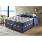 Cama Box Colchão Casal Queen Size com Molas Ensacadas e Espuma Visco Gel Blue Sea Anjos