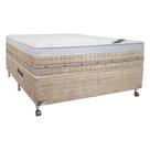 Cama Box + Colchão Castor Casal Premium One Gel Face 138x188x59cm