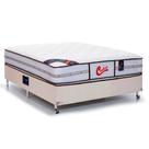 Cama Box + Colchão Castor Casal Vitagel Classic Double Face Pocket 138x188x63cm