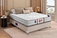 Cama Box + Colchão Castor Casal Vitagel Classic Double Face Pocket 138x188x63cm