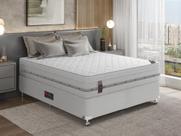 Cama Box + Colchão Castor Com Massageador Casal Niponpedic One Face Pocket 138x188x60cm