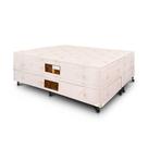 Cama Box + Colchão Castor King Hotel Collection Fire Retardant Double Face 193x203x60cm