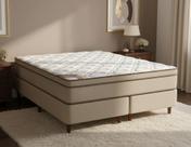 Cama Box + Colchão Castor King Innovation One Face Tecnopedic 180x200x54cm