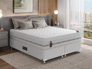 Cama Box + Colchão Castor King Niponpedic One Face Pocket 193x203x60cm