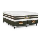 Cama Box + Colchão Castor King Silver Star Air Double Face Tecnopedic 193x203x61cm