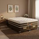 Cama Box + Colchão Castor King Silver Star Air One Face Tecnopedic 193x203x59cm