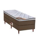 Cama Box + Colchão Castor Solteiro Innovation One Face 88x188x54cm