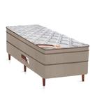Cama Box + Colchão Castor Solteiro Innovation One Face Hibrido120x203x54cm