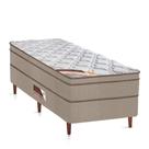 Cama Box + Colchão Castor Solteiro Innovation One Face Tecnopedic 88x188x54cm