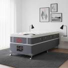 Cama Box + Colchão Castor Solteiro Plush Light Stress One Face Pocket 88x188x61cm
