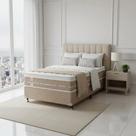 Cama Box + Colchão Castor Solteiro Premium Niponpedic One Face Tecnopedic 88x188x59cm Cama Box + Colchão Castor Solteiro Premium Niponpedic One Face Tecnopedic 88x188x59cm
