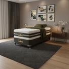 Cama Box + Colchão Castor Solteiro Silver Star Air Double Face Tecnopedic 120x203x61cm