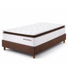 Cama Box Colchão com Molas Ensacadas Solteiro Alto Premium Sleep Marrom 88x188cm BF Colchões