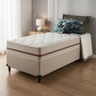 Cama Box + Colchão de Solteiro Classic Molas Pocket 88x188x61cm
