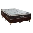 Cama Box : Colchão Molas SuperPocket Ensacadas Ortobom Sleep King Látex + Base CRC Suede Brown (186x198)