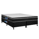 Cama Box + Colchão Netsono King Class One Face Molas Pocket 180x200x52cm