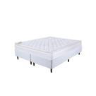 Cama box colchão queen espuma d45 royal saúde orthocrin pillow top box queen bipartido 158x198x61 alto suporte conforto firme tecido antiácaro