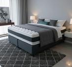 Cama Box + Colchão Queen Five Star Air Double Face Pocket 158x198x61cm