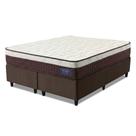 Cama Box Colchão Queen Molas Superlastic Euro Pillow Start 158x198x62cm Apolo Bege / Marrom