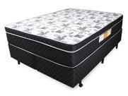 Cama Box + Colchão Queen Relaflex Visconde Ortopédico 158x188x30