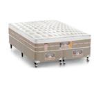 Cama Box + Colchão Queen Size Castor Pocket Silver Star Air One Face 72 x 158 x 198