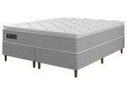 Cama Box + Colchão Queen Umaflex Bipartido
