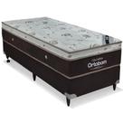 Cama box + Colchão Sleep King Solteiro (88x188) - Ortobom
