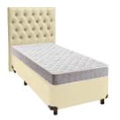 Cama Box + Colchão Solteiro D33 D33 Inducol + Cabeceira Estofada Cama Box + Colchão Solteiro D33 D33 Inducol + Cabeceira Estofada