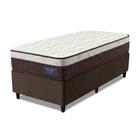 Cama Box Colchão Solteiro Molas Superlastic Euro Pillow Start 88x188x62cm Apolo Bege / Marrom
