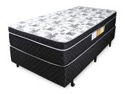 Cama Box + Colchão Solteiro Relaflex Visconde Ortopédico 88x188x30