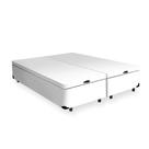 Cama Box Com Baú Branco Queen + Colchão De Molas Ensacadas - Ortobom - Elegant SuperPocket 158x198x70cm