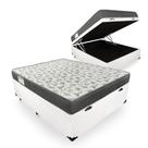 Cama Box Com Baú Casal Blindado + Colchão De Espuma D33 - Ortobom - iso 100 138cm Cama Box Com Baú Casal Blindado + Colchão De Espuma D33 - Ortobom - iso 100 138cm