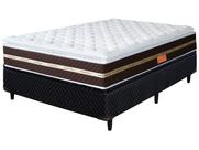 Cama Box Com Baú Casal + Colchão de Mola
