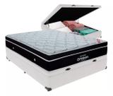 Cama Box Com Baú Casal + Colchão De Molas Ensacadas - Ortobom - Elegant SuperPocket 138x188x70cm Branco