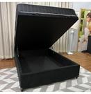 Cama Box Com Baú Casal Suede Preto Cama Box Com Baú Casal Suede Preto