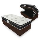 Cama Box Com Baú Solteiro + Colchão De Molas - Ortobom - Physical Nanolastic 88cm