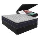 Cama + Box Com Baú Viúva Colchão Ortobom D45 Firme Airtech Cor:preto Cama + Box Com Baú Viúva Colchão Ortobom D45 Firme Airtech Cor:preto