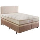 Cama Box com Cabeceira Herval Queen Haarlem, 69x158x198 cm, Molas Ensacadas