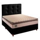Cama Box Com Colchão Casal D45 Belmont Hellen + Cabeceira Preto Cama Box Com Colchão Casal D45 Belmont Hellen + Cabeceira Preto
