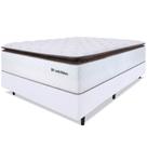 Cama Box com Colchão Casal Molas Ensacadas Alto 138x188cm Premium Sleep Branco BF Colchões