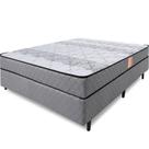 Cama Box com Colchão Casal Ortopédico Firme Espuma D33 Antialérgico 138x188x51cm - BF Colchões
