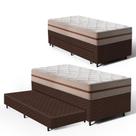 Cama Box com Colchão de Classic Molas Pocket + Auxiliar de Espuma Unique Solteiro 88cm Cama Box com Colchão de Classic Molas Pocket + Auxiliar de Espuma Unique Solteiro 88cm